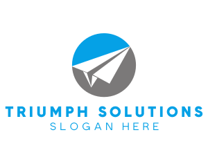 Paper Plane Travel logo design