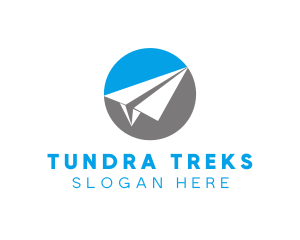 Paper Plane Travel logo design