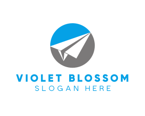 Paper Airplane Travel logo design