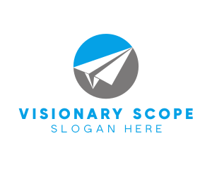 Paper Plane Travel logo design