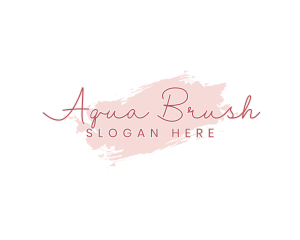 Wellness Beauty Spa Brush logo design