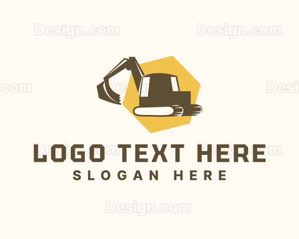 Heavy Equipment Excavator Logo