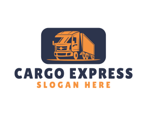 Truck Cargo Moving logo design