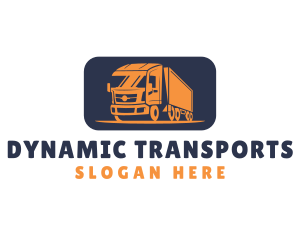 Truck Cargo Moving logo design