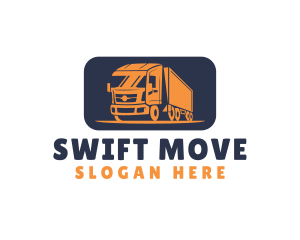 Truck Cargo Moving logo design