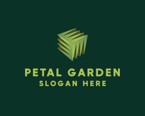 3D Lawn Grass logo design