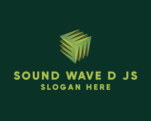 3D Lawn Grass logo design