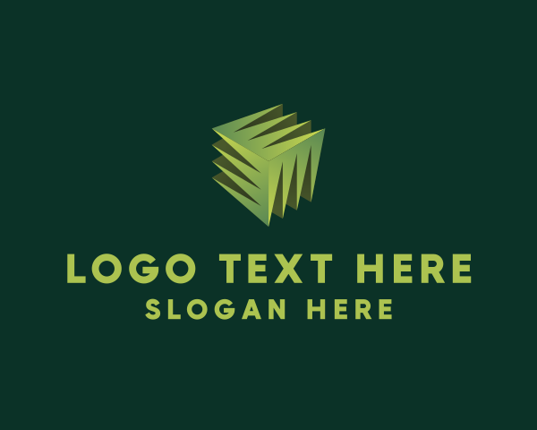 3D Lawn Grass logo