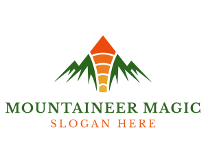 Mountain Hiking Meter logo design