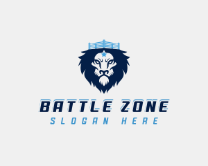 Lion Boxing Fitness logo design