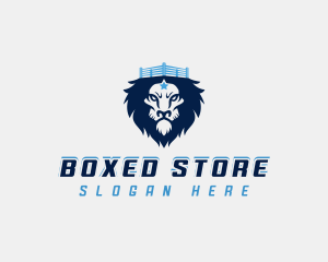 Lion Boxing Gym logo design