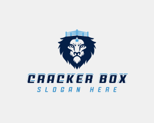 Lion Boxing Fitness logo design