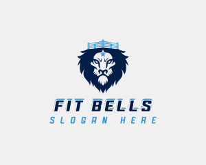 Lion Boxing Fitness logo design