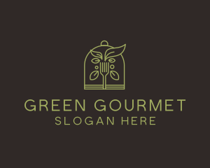 Vegetarian Fork Plant logo