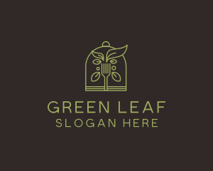 Vegetarian Fork Plant logo