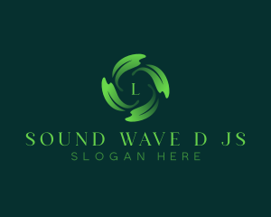 Leaves Waves Spa logo design