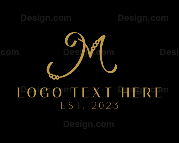 Elegant Jewelry Letter M Logo