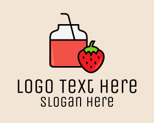 Strawberry Juice Jar logo