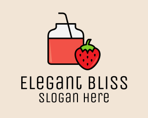 Strawberry Juice Jar logo