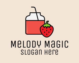 Strawberry Juice Jar logo