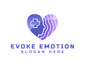 Mental Health Heart logo design