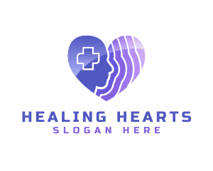 Mental Health Heart logo design