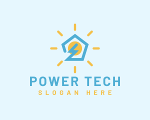 Electric Power Home logo design