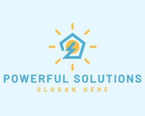 Electric Power Home logo design