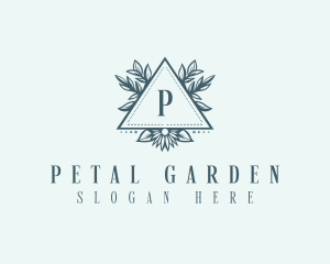 Elegant Floral Pyramid  logo design