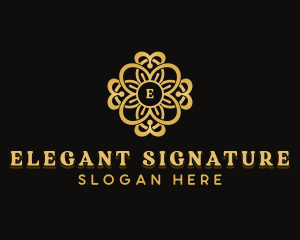 Luxury Floral Jewelry logo design