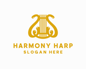 Harp String Musical Instrument logo