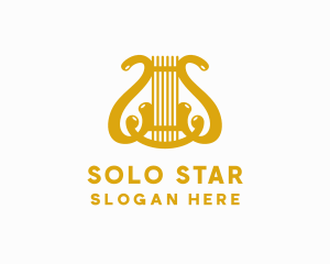 Harp String Musical Instrument logo