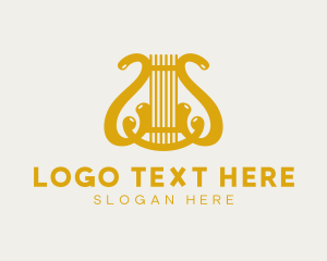 Harp String Musical Instrument logo