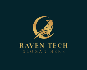 Elegant Raven Moon logo