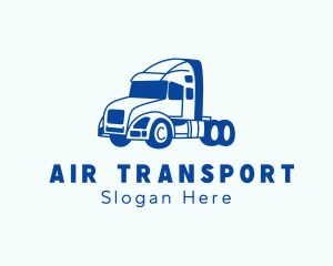 Trailer Truck Transport logo design