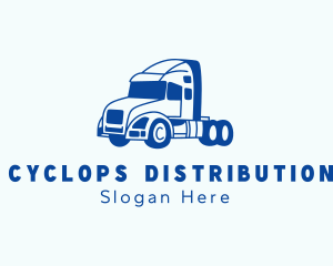 Trailer Truck Transport logo design