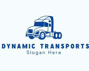 Trailer Truck Transport logo design