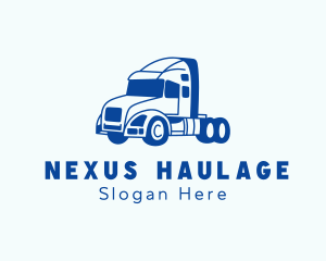 Trailer Truck Transport logo design