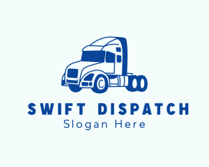 Trailer Truck Transport logo design