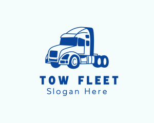 Trailer Truck Transport logo design