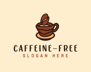 Coffee Bean Cup logo design