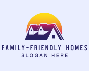 Sunset Home Residence logo design