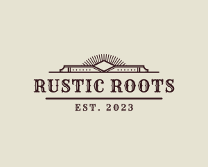 Art Deco Western Rodeo logo design