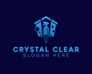 House Clean Squeegee logo design