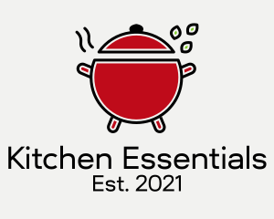 Kitchen Cooking Pot  logo design