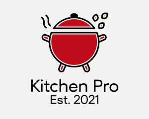 Kitchen Cooking Pot  logo design
