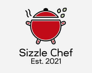 Kitchen Cooking Pot  logo design