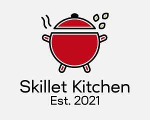 Kitchen Cooking Pot  logo design