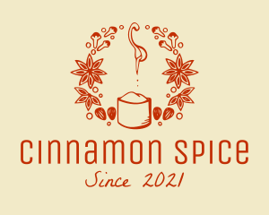 Cinnamon Nutmeg Spices logo design