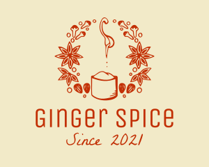 Cinnamon Nutmeg Spices logo design